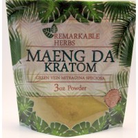 Remarkable Herbs 100% All Natural Maeng Da (Green Vein)  Powder (3oz)